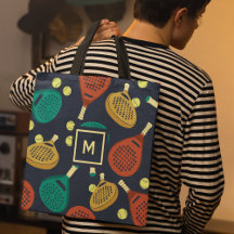 パデルラケットパターンとイニシャル