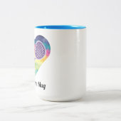 パデル愛好家 ツートーンマグカップ (中央)