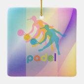 パデル オーナメント - ヴィブラント スタイル 彼女のためのブライト (裏面)