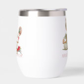 パデル クリスマス ワイントゥンブラー - ホリデーパデルエンジェル (左面)