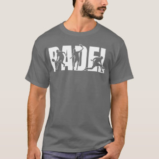 パデル スポーツ アクション シルエット 少女 Tシャツ
