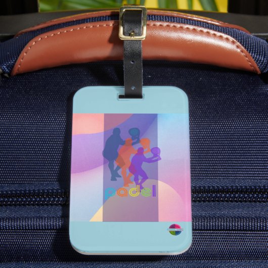 パデル ラゲージタグ - ヴィブラントスタイル 彼の ブライトス用 (正面インサイチュ2)