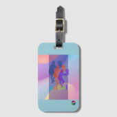 パデル ラゲージタグ - ヴィブラントスタイル 彼の ブライトス用 (正面縦)