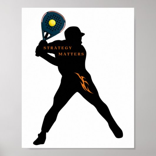 パデル – 戦略Sステッカー ポスター (正面)