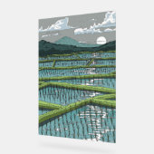パデ中国のッド畑 アクリルサイン (傾斜)