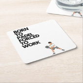 パデ生まれルへ、コースターの強制労働 スクエアペーパーコースター (アングル)