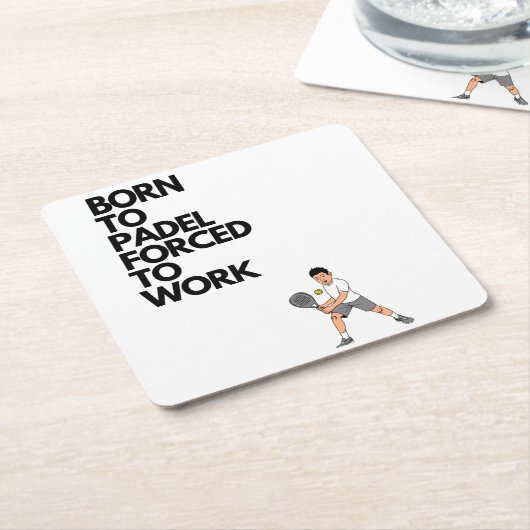 パデ生まれルへ、コースターの強制労働 スクエアペーパーコースター (アングル)