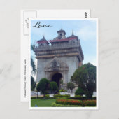 パトゥーサイ ヴィエンチャン ラオス ポストカード (正面/裏面)