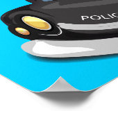 パトカーとヘリコプター ポスター (角)