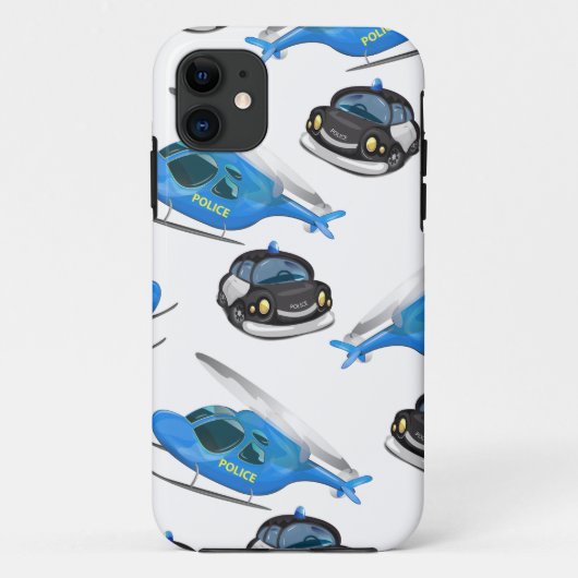 パトカーとヘリコプター Case-Mate iPhoneケース (裏面)