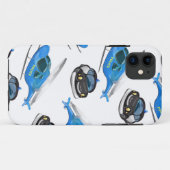 パトカーとヘリコプター Case-Mate iPhoneケース (裏面(横))