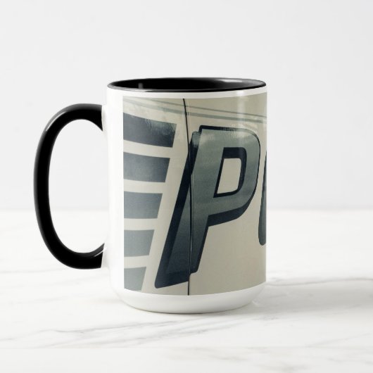 パトカーのコーヒーマグ マグカップ (左)