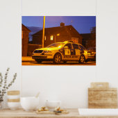 パトカーのナイトポスター ポスター (キッチン)