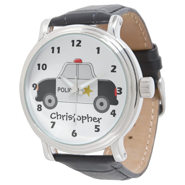 パトカーの名前の追加 腕時計 (アングル)