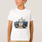 パトカーの警察のCrusierの警察官車はTシャツをからかいます Tシャツ (正面)