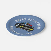 パトカーの退職パーティー ペーパープレート (アングル)