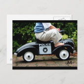 パトカーの郵便証 ポストカード (正面/裏面)