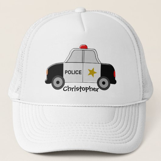 パトカーはちょうど名前を加えます キャップ (正面)