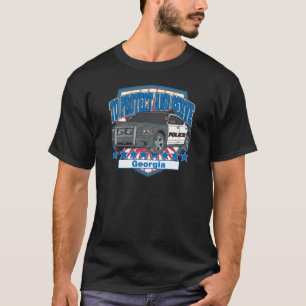 パトカーを保護し、役立つジョージア Tシャツ