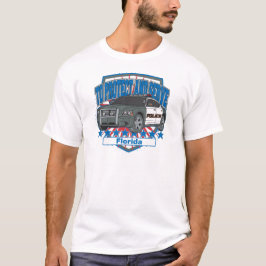 パトカーを保護し、役立つフロリダ Tシャツ