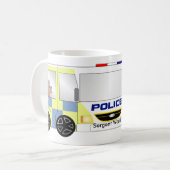 パトカーイギリス コーヒーマグカップ (正面左)