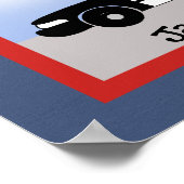 パトカー救出車キッズルームプリント カスタム ポスター (角)