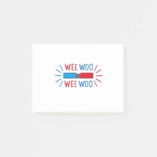 パトカー救急車の消防車 ポストイット (正面)