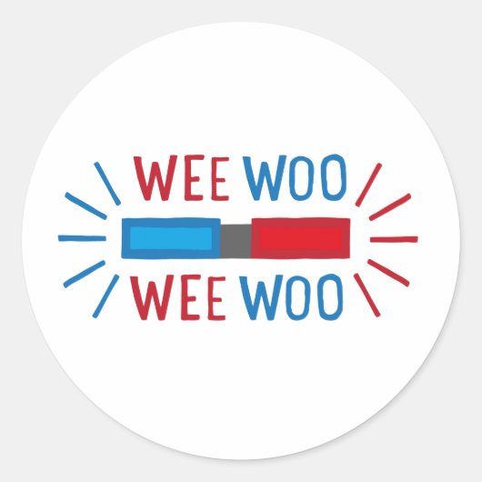 パトカー救急車の消防車 ラウンドシール (正面)