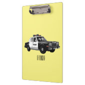 パトカー漫画イラストレーション クリップボード (左)