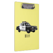 パトカー漫画イラストレーション クリップボード (右)