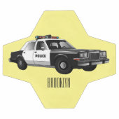 パトカー漫画イラストレーション サッカーボール (フラット)