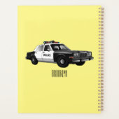 パトカー漫画イラストレーション プランナー手帳 (裏面)