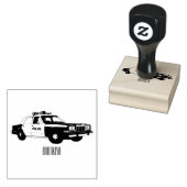 パトカー漫画イラストレーション ラバースタンプ (押印)