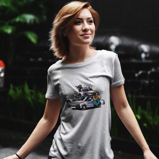 パトカー漫画 Tシャツ