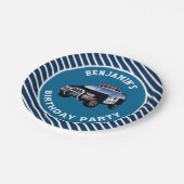 パトカー誕生日パーティー ペーパープレート (アングル)