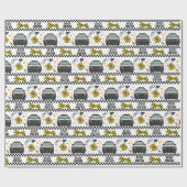 パトカー誕生日パーティー ラッピングペーパー (フラット)