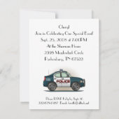 パトカー インターセプターカー 招待状 (裏面)