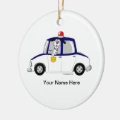 パトカー セラミックオーナメント (左)