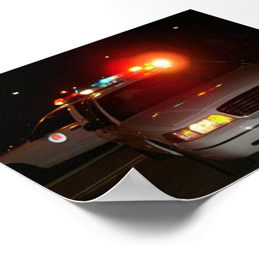 パトカー ポスター (角)