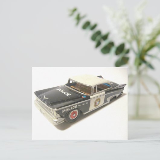 パトカー ポストカード (スタンド正面)