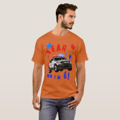 パトカー 誕生日 6歳 男の子 友達 へのプレゼントに Tシャツ (正面フル)