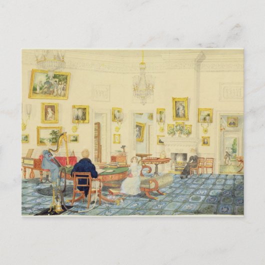 パトナのアーティストハウスの冬の部屋 ポストカード (正面)