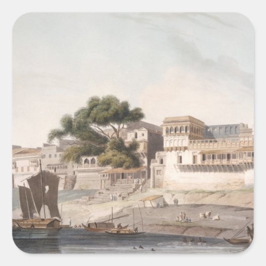 パトナ市の一部、川のガンジス川の上、pl スクエアシール (正面)