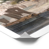 パトナ市の一部、川のガンジス川の上、pl ポスター (角)