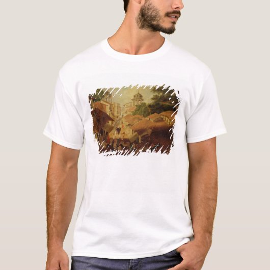 パトナ、c.1825 (キャンバスの油)の通り tシャツ (正面)