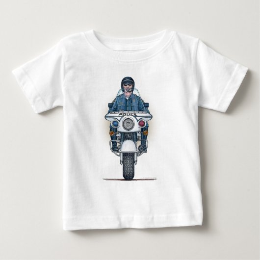 パトバイク乳児Tシャツ ベビーTシャツ (正面)