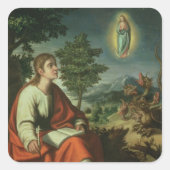 パトモスの伝道者の聖ヨハネの幻 スクエアシール (正面)