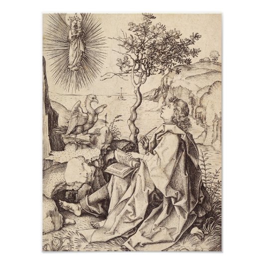 パトモスの伝道者の聖ヨハネ フォトプリント            (正面)