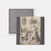 パトモスの伝道者の聖ヨハネ マグネット (正面/裏面)