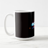 パトライト - 点滅する緊急夜間デザイン コーヒーマグカップ (左)
